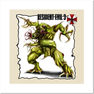 Resident evil 3 Brain Sucker monster Posters and Art